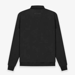 ESSENTIALS Long Sleeve Polo Sweatshirt